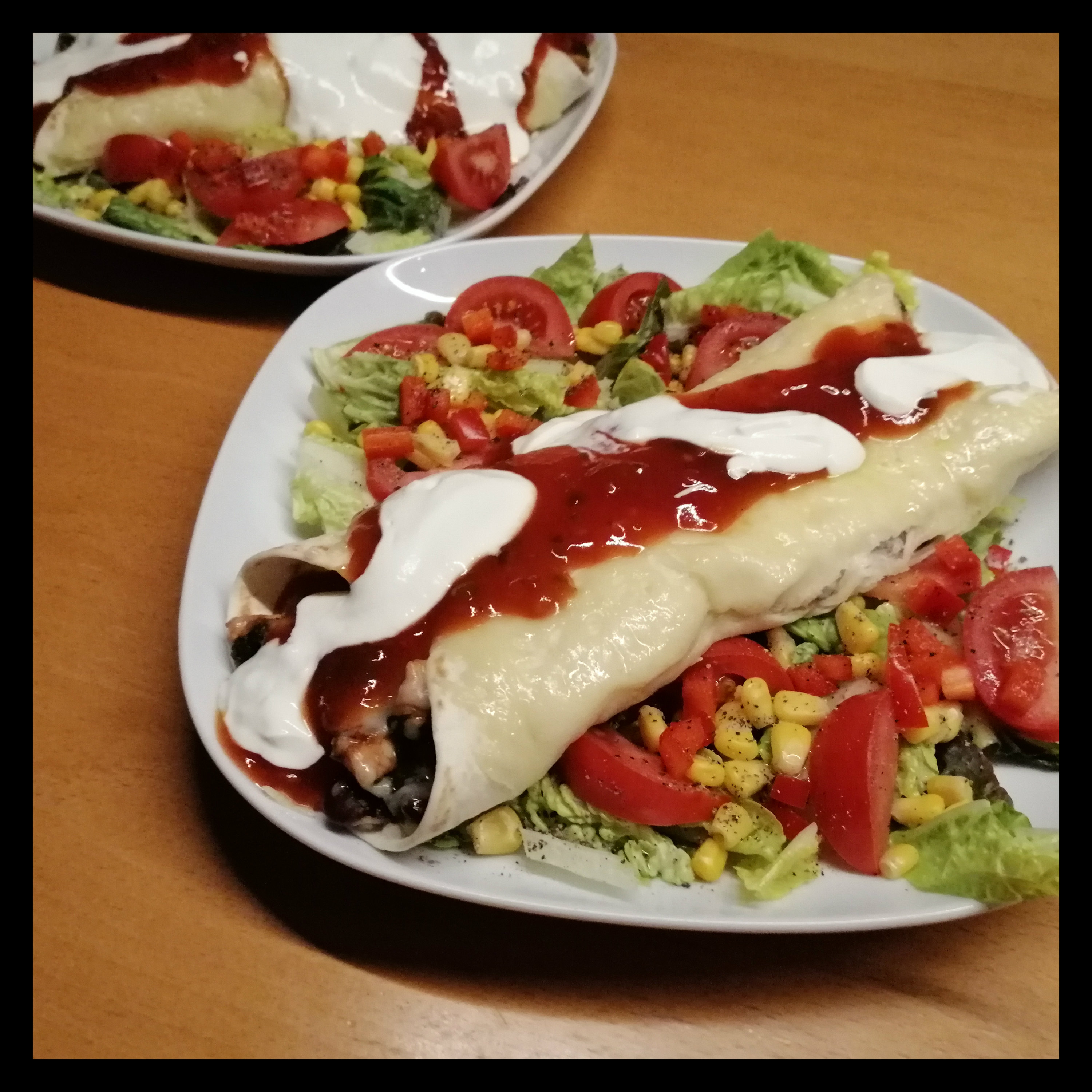Enchiladas mit Putenbrust, Mais und Kidneybohnen – Schlemm dich fit!